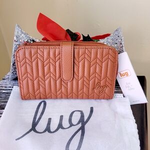 Lug Quilted Tan Wallet
